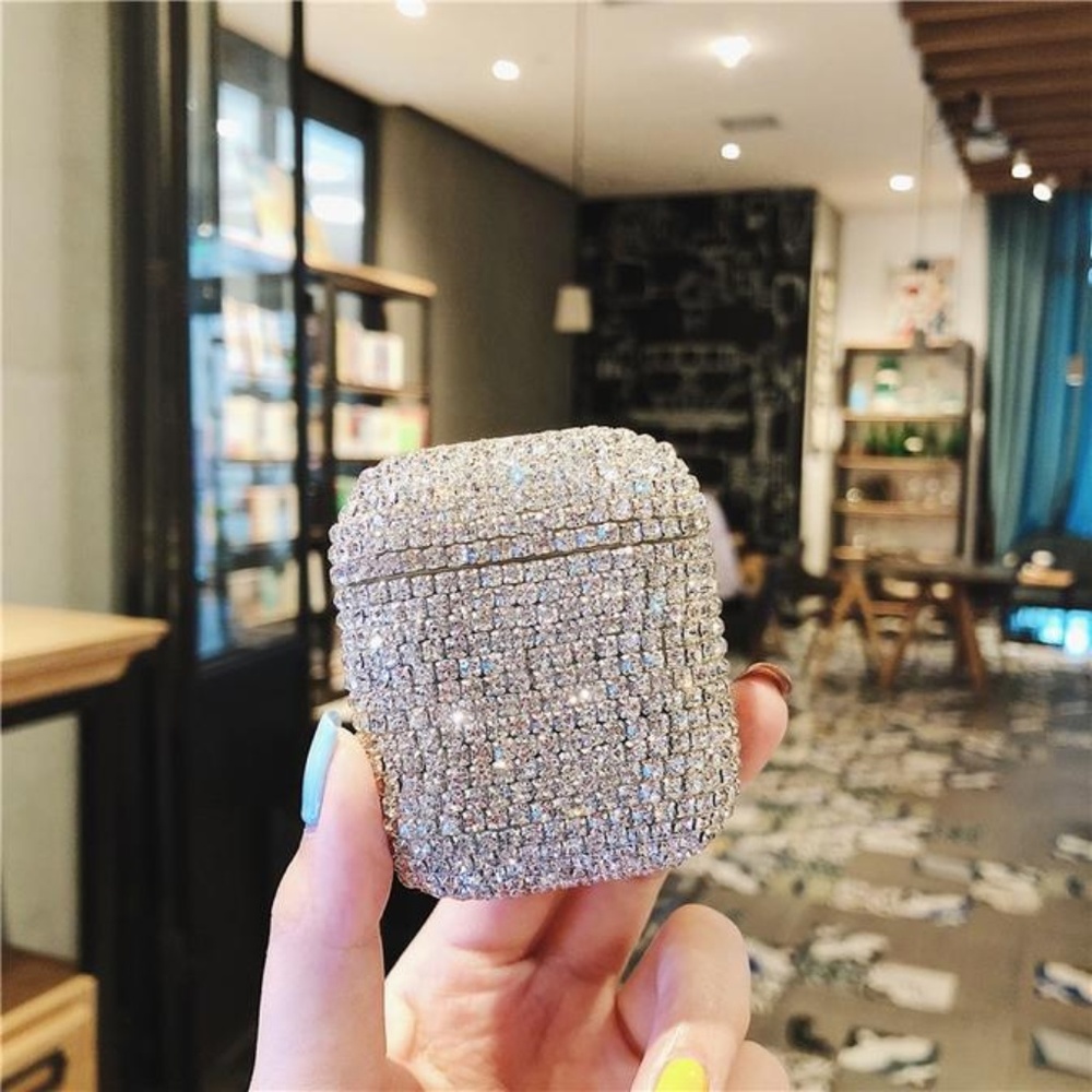 AirPods Case Cover - Blinged Diamond Crystal Studs - Picture 3 of 6